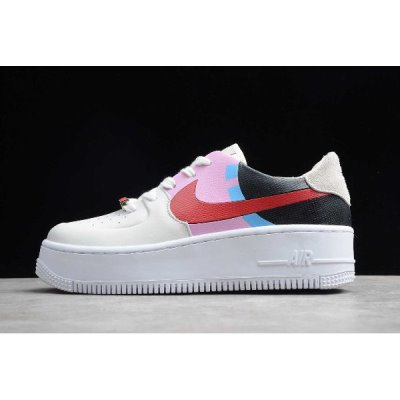 Nike Bayan Air Force 1 Sage Low Rice Zeytin Yeşili / Kırmızı / Siyah Kaykay Ayakkabı Türkiye - BJ010